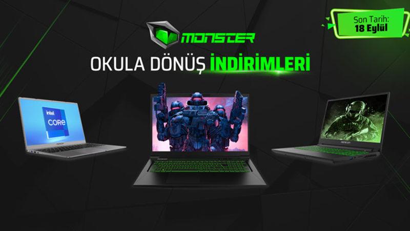 Monster Notebook’tan Okula Dönüş Öncesi İndirim Kampanyası: Bilgisayarlarda 1.500 TL’ye Kadar İndirim!