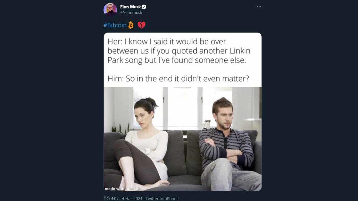 Elon Musk’ın Bitcoin’den Vazgeçtiğini Düşündüren Paylaşım, Piyasaları Alt Üst Etti