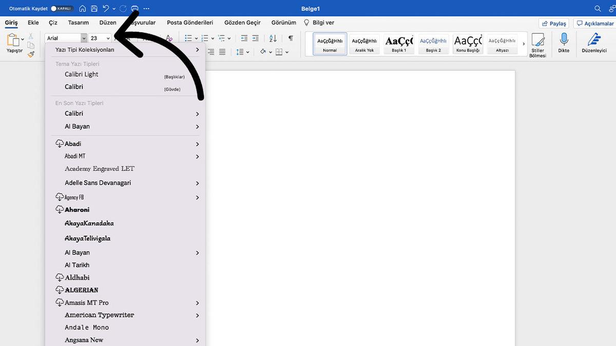 Bir Word Dosyasında Yazı Tipi ve Kelime Değiştirme Nasıl Yapılır?