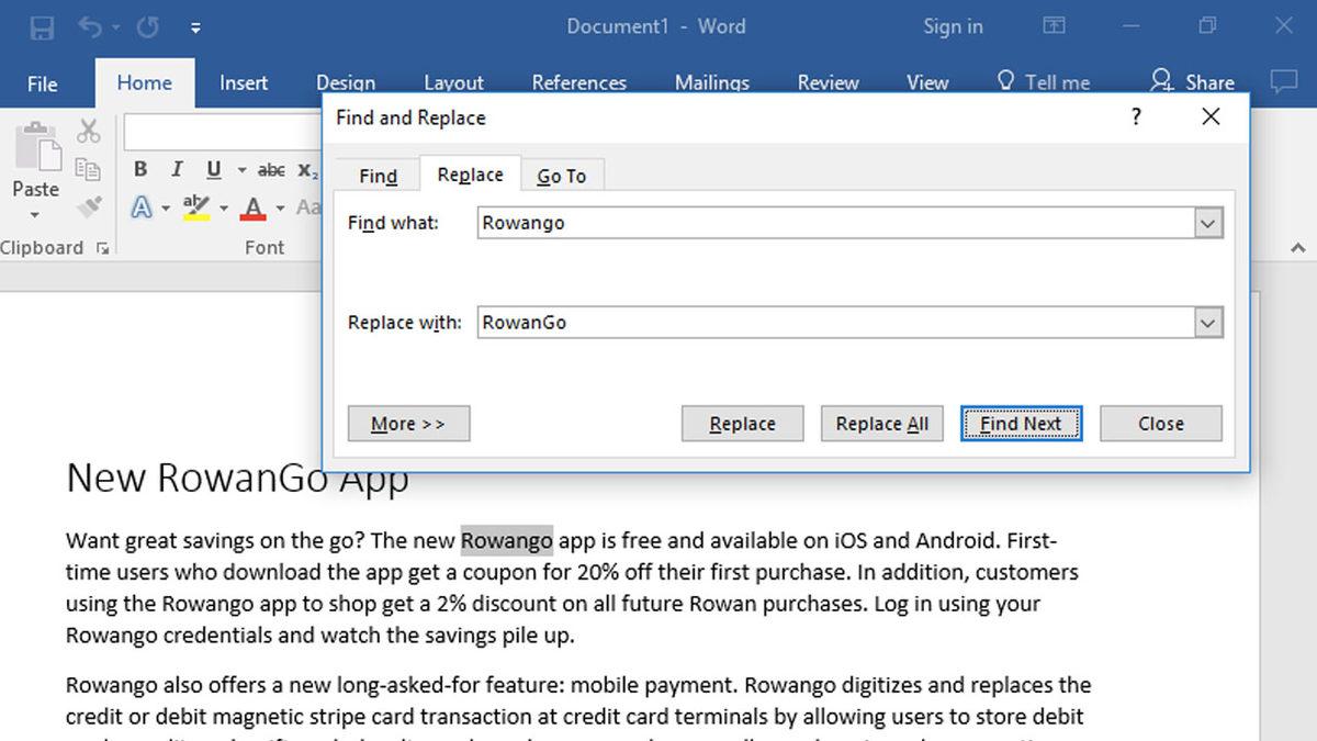 Bir Word Dosyasında Yazı Tipi ve Kelime Değiştirme Nasıl Yapılır?