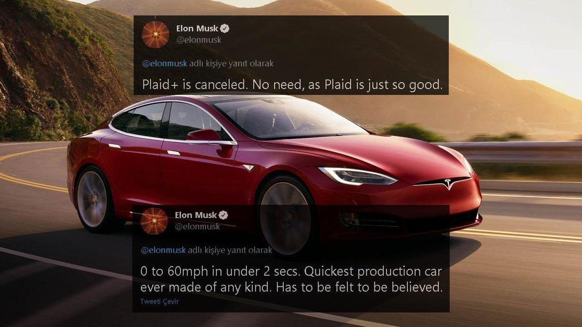 Elon Musk, Tuhaf Bir Sebeple Tesla Model S Plaid Plus’ın İptal Edildiğini Duyurdu
