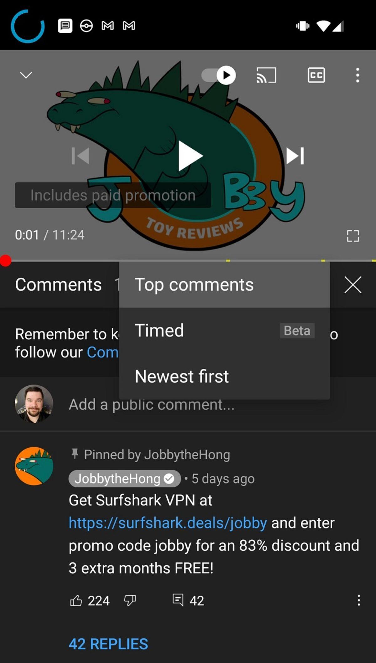 YouTube’un Zamanlı Yorumlar Özelliği Bu Kez Farklı Bir Videoda Göründü
