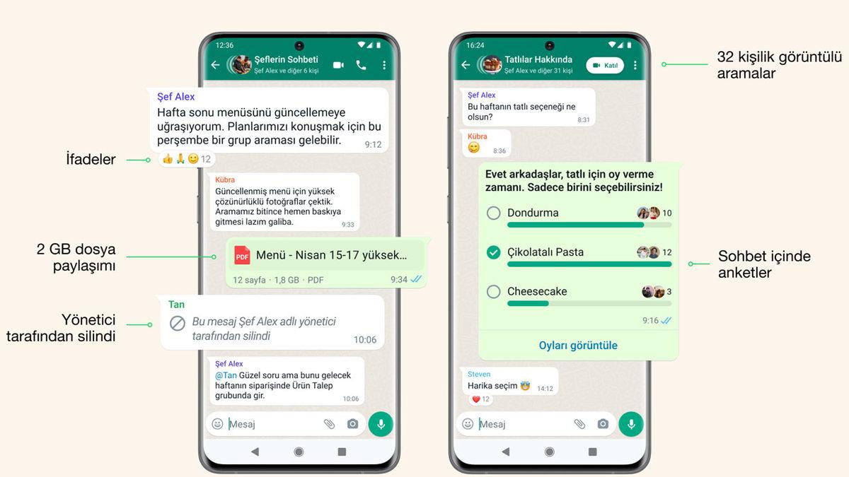 WhatsApp ’Topluluklar’ Özelliği Yayınlandı: Artık Gruplarda Anket Başlatabileceksiniz!