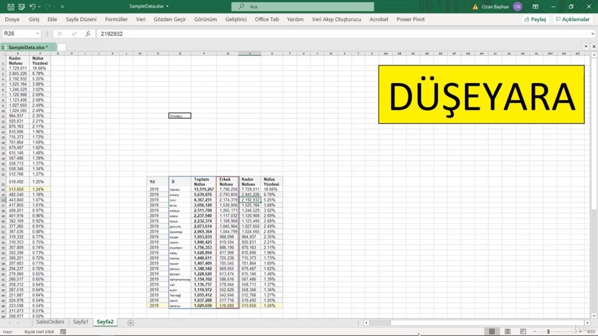 Excel Öğrenmek İsteyenler İçin Ücretsiz ve Türkçe Eğitim Veren Excel Kursları