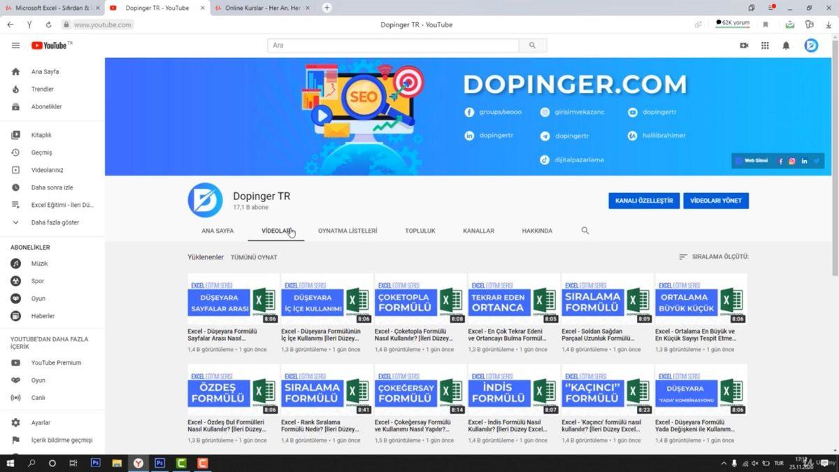 Excel Öğrenmek İsteyenler İçin Ücretsiz ve Türkçe Eğitim Veren Excel Kursları