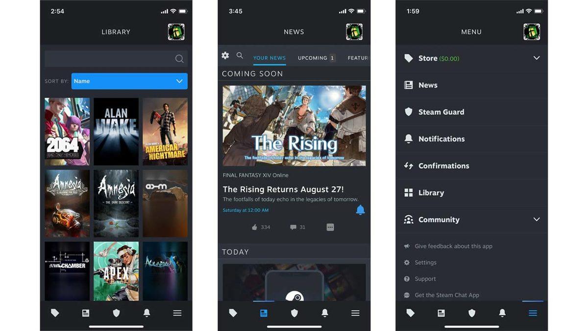 Steam Mobil Uygulamasının ’Taş Devrinden Kalma’ Tasarımı Baştan Aşağı Yenilendi (Steam Guard Kodlarından Kurtuluyoruz)