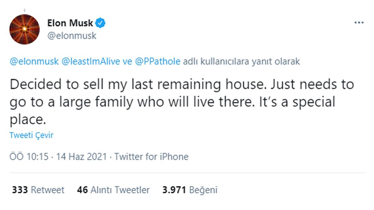 Özgürleşmek İçin Varlıklarından Kurtulan Elon Musk, Son Evini de Satacağını Duyurdu