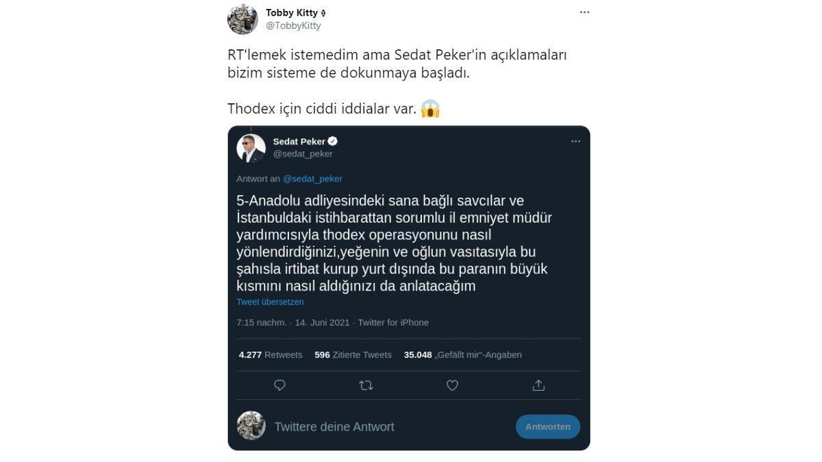 Sedat Peker’in Thodex Skandalı Hakkındaki İddiaları Sosyal Medyanın Gündemine Oturdu