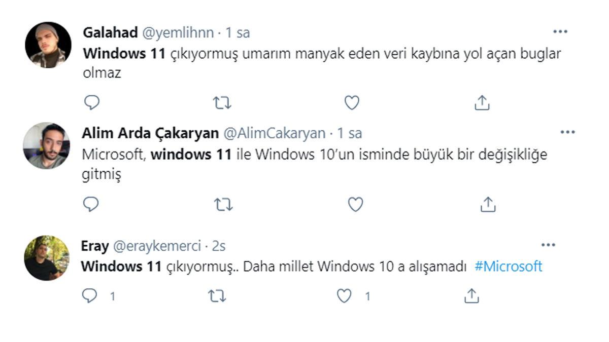 Windows 11’in Ortaya Çıkmasının Ardından İşletim Sistemine Sosyal Medyadan Gelen İlk Tepkiler