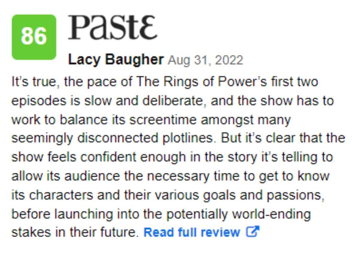 Yüzüklerin Efendisi Dizisi Rings of Power’a Eleştirmenlerden Tam Not: Rotten Tomatoes’taki En Yüksek Puanlardan Biri!