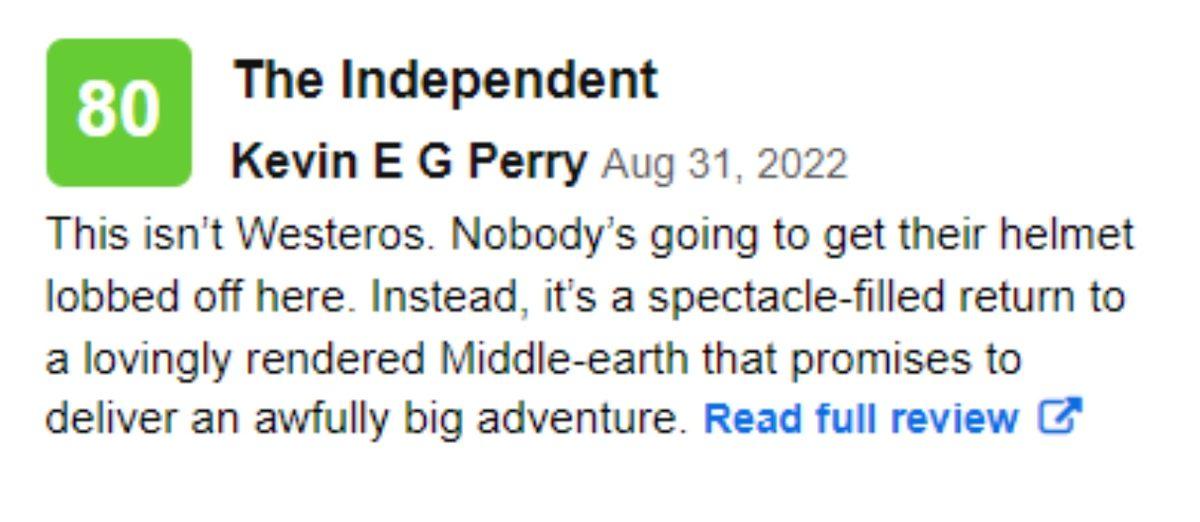 Yüzüklerin Efendisi Dizisi Rings of Power’a Eleştirmenlerden Tam Not: Rotten Tomatoes’taki En Yüksek Puanlardan Biri!