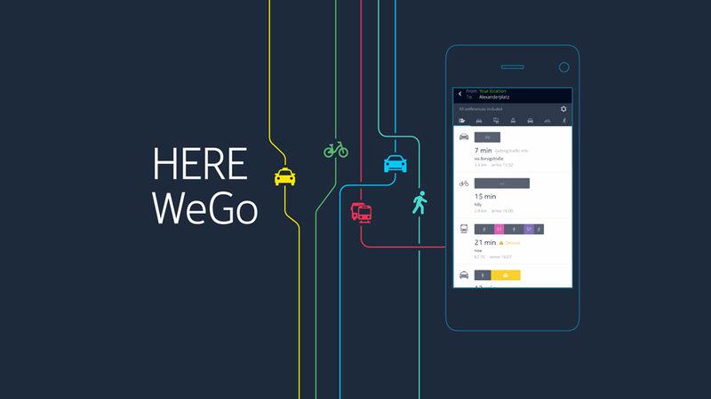 Nokia’nın Ürettiği HERE Maps, Değişerek HERE WeGo Oldu!