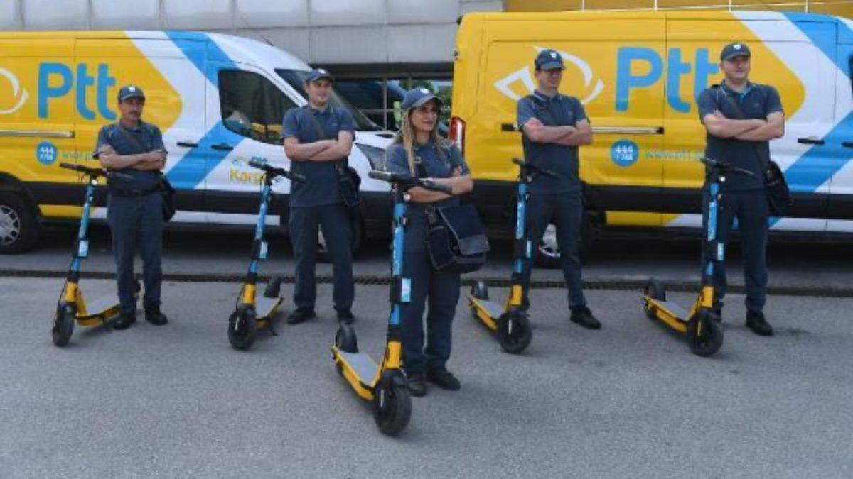 PTT, Bugün İtibarıyla Elektrikli Scooter ile Teslimata Başladı