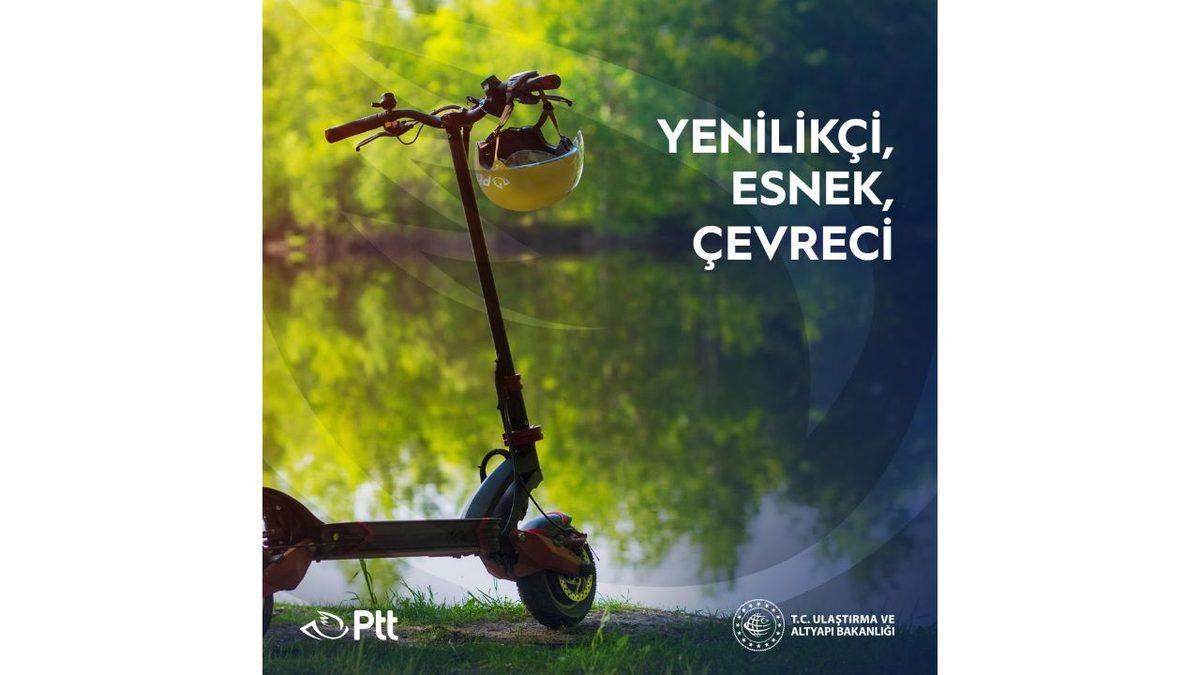 PTT, Bugün İtibarıyla Elektrikli Scooter ile Teslimata Başladı