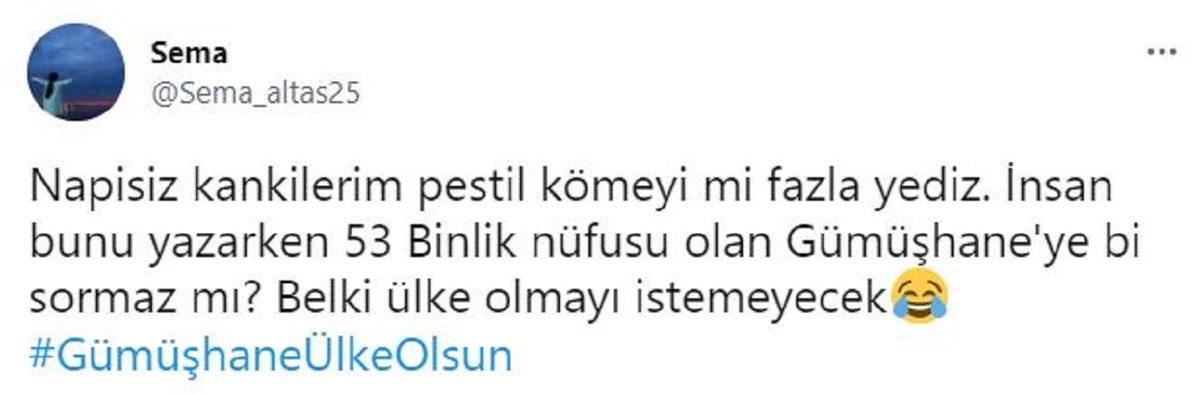 Geçen Hafta Başkent Adayıydı: Gümüşhane, Twitter’da Bu Kez de Ülke Adayı Oldu