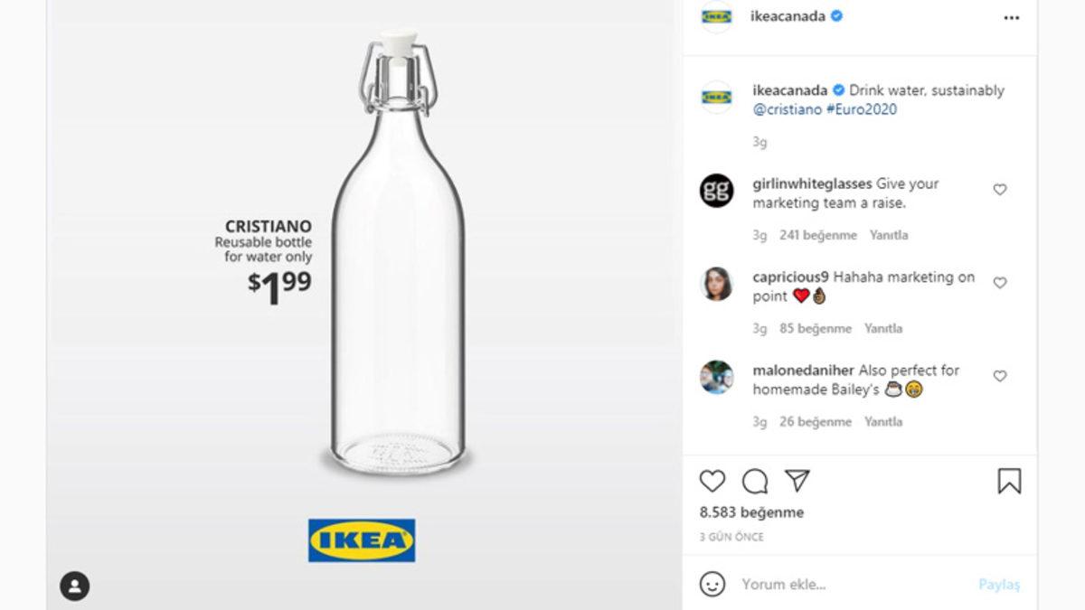 IKEA, Ronaldo’nun Coca-Cola Hamlesini Zekice Bir Reklam Fikrine Dönüştürdü