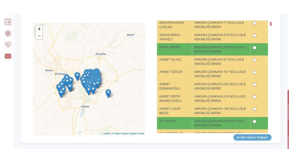 Kişisel Sağlık Sistemi e-Nabız Üzerinden Aile Hekimi Nasıl Değiştirilir?