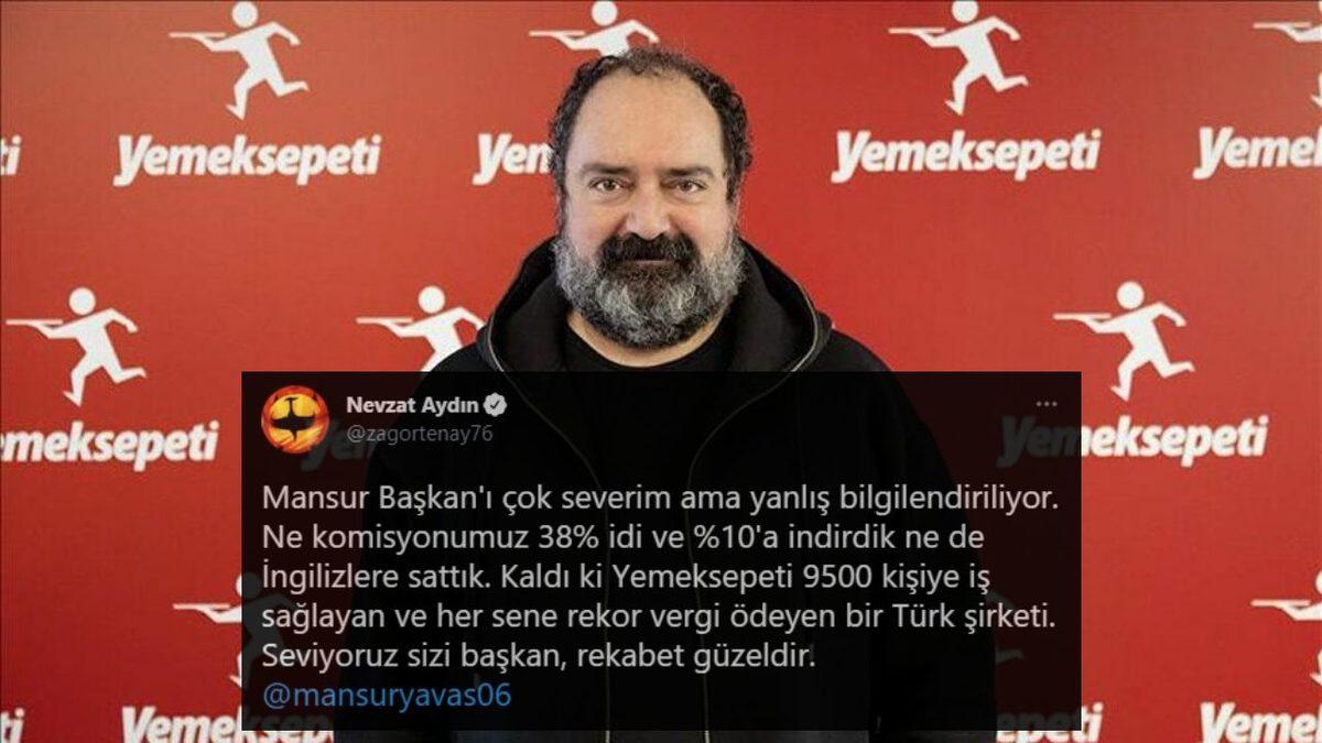 Yemeksepeti CEO’su Nevzat Aydın: Mansur Yavaş Yanlış Bilgilendiriliyor