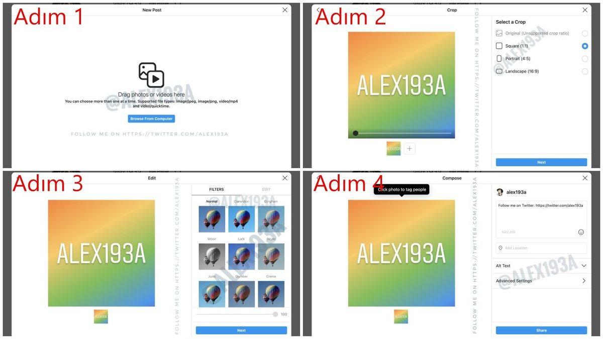 İçerik Oluşturucular Toplanın: Instagram’a Bilgisayardan Fotoğraf Yükleme Özelliği Geliyor