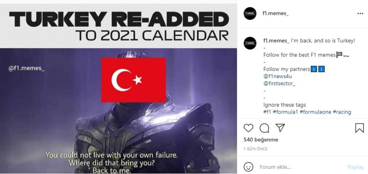 Formula 1 Takvimine Bir Eklenip Bir Çıkarılan Türkiye GP’nin Tekrardan Takvime Girmesine Gelen Tepkiler