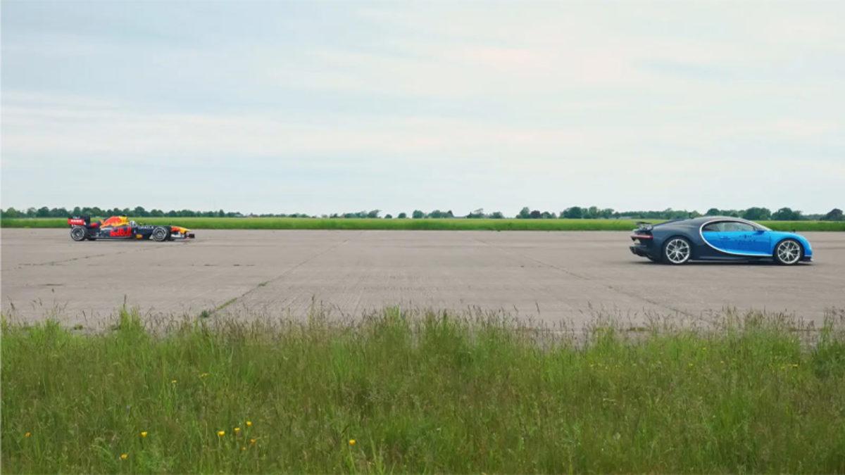 Bugatti Chiron ve Şampiyon Formula 1 Aracı Karşı Karşıya Geldi [Video]