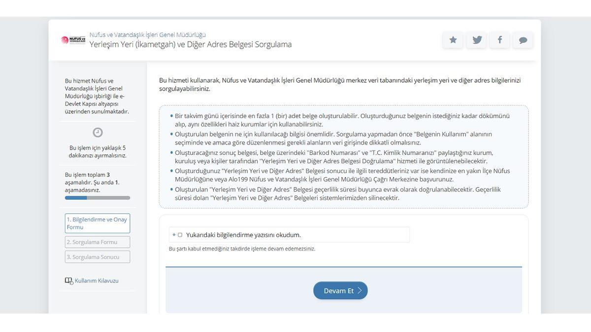 e-Devlet’ten İkametgah Belgesi Nasıl Alınır?