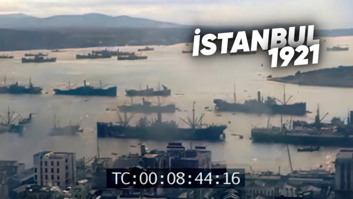 İstanbul’un Yüz Yıl Önce Havadan Çekilen Videosu Renklendirildi: Boğazda İşgal Gemileri...