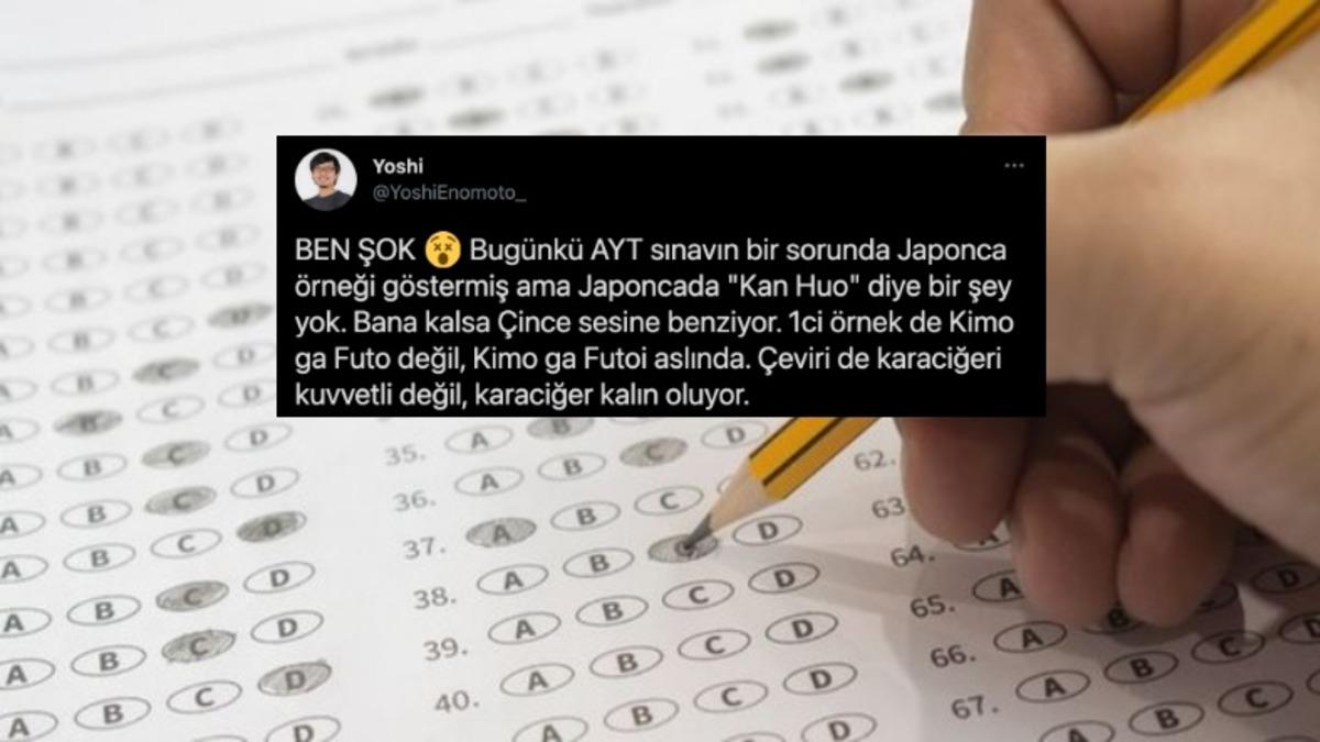Japon YouTuber Yoshi, AYT Sorusundaki Hatayı Ortaya Çıkardı: Ben Şok