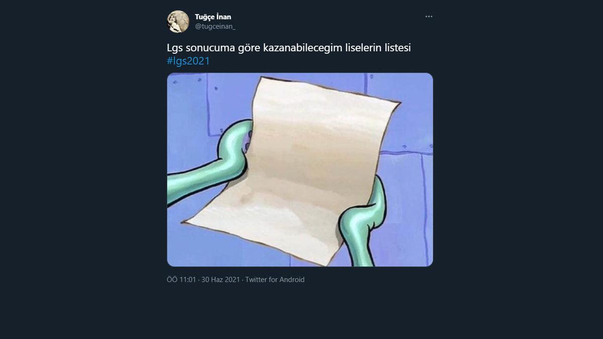 LGS Sonuçları Hakkında Twitter’da Yapılan Birbirinden Eğlenceli Paylaşımlar