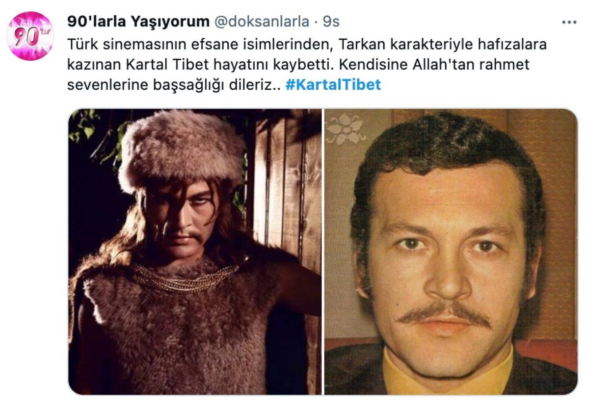Altar’ın Oğlu Tarkan Anısına... Hayatını Kaybeden Yeşilçam Efsanesi Kartal Tibet İçin Yapılan Paylaşımlar