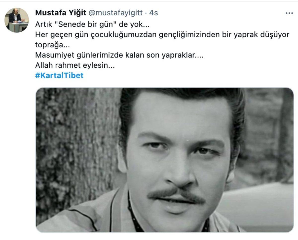 Altar’ın Oğlu Tarkan Anısına... Hayatını Kaybeden Yeşilçam Efsanesi Kartal Tibet İçin Yapılan Paylaşımlar