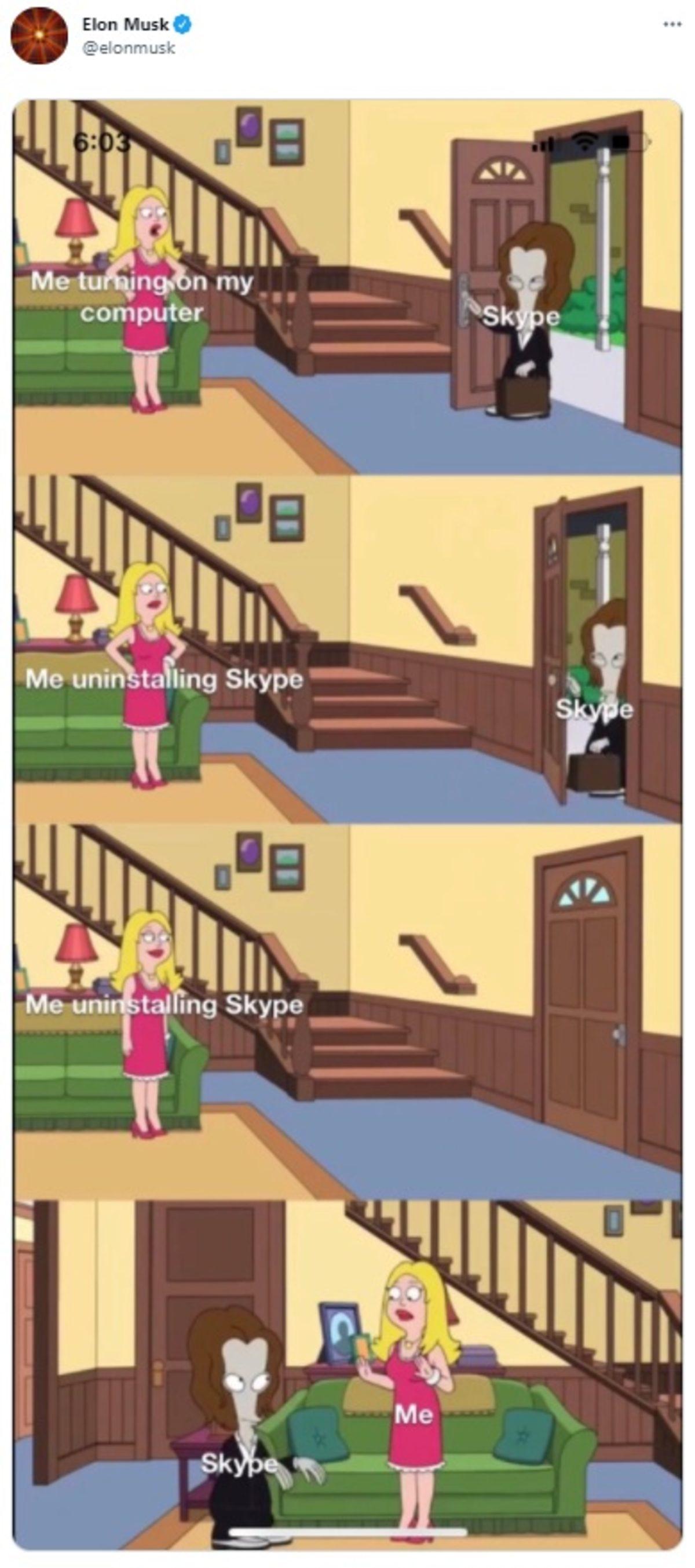 Elon Musk’tan Tüm Windows Kullanıcılarının Hak Vereceği Komik ’Skype’ Paylaşımı