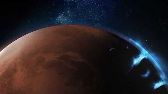 BAE’nin Uzay Aracı Hope, Mars’ın Kuzey Işıklarını Görüntüledi