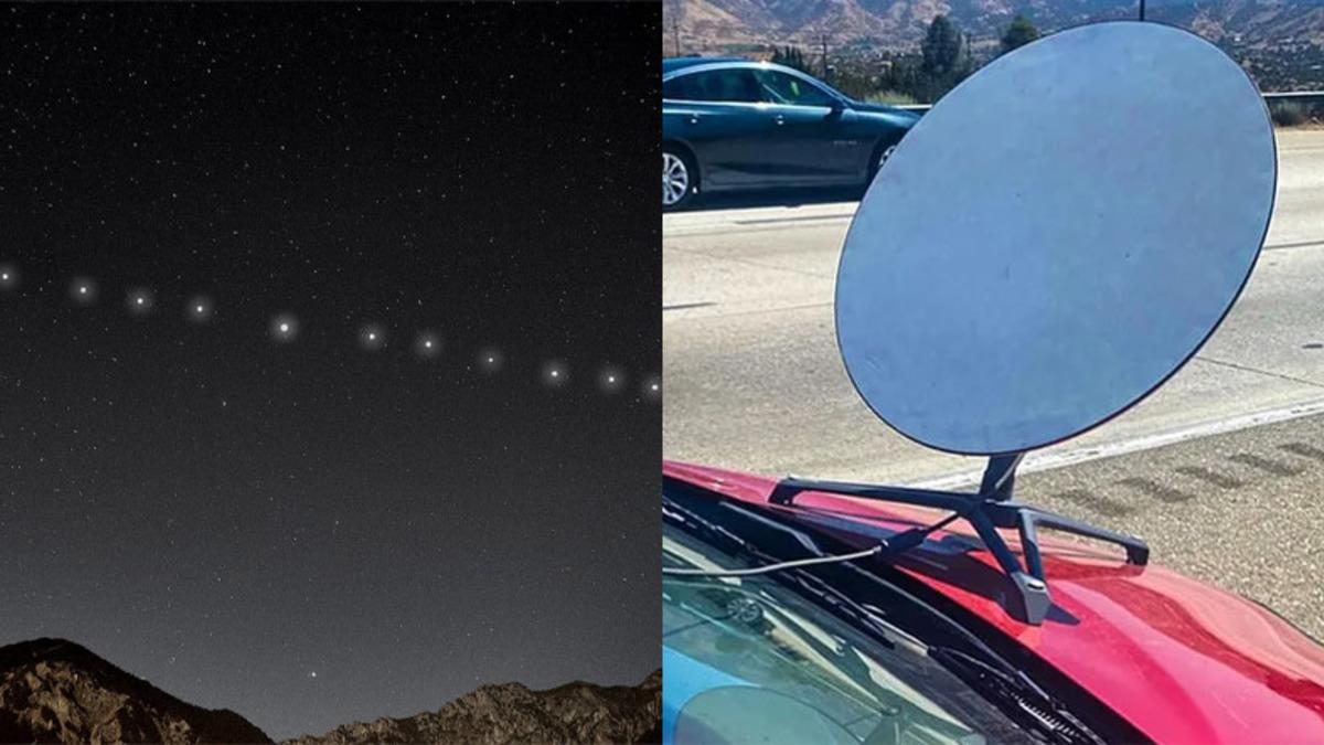 Kaliforniya’da Bir Sürücü, Aracının Kaputuna Starlink Kiti Yerleştirdi