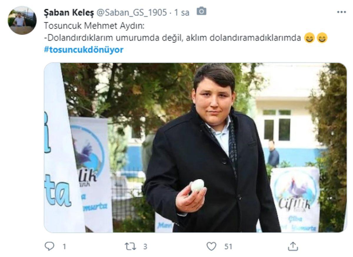 ’Tosuncuk’un Bu Akşam Ülkeye Dönecek Olmasına Sosyal Medyadan Gelen Tepkiler
