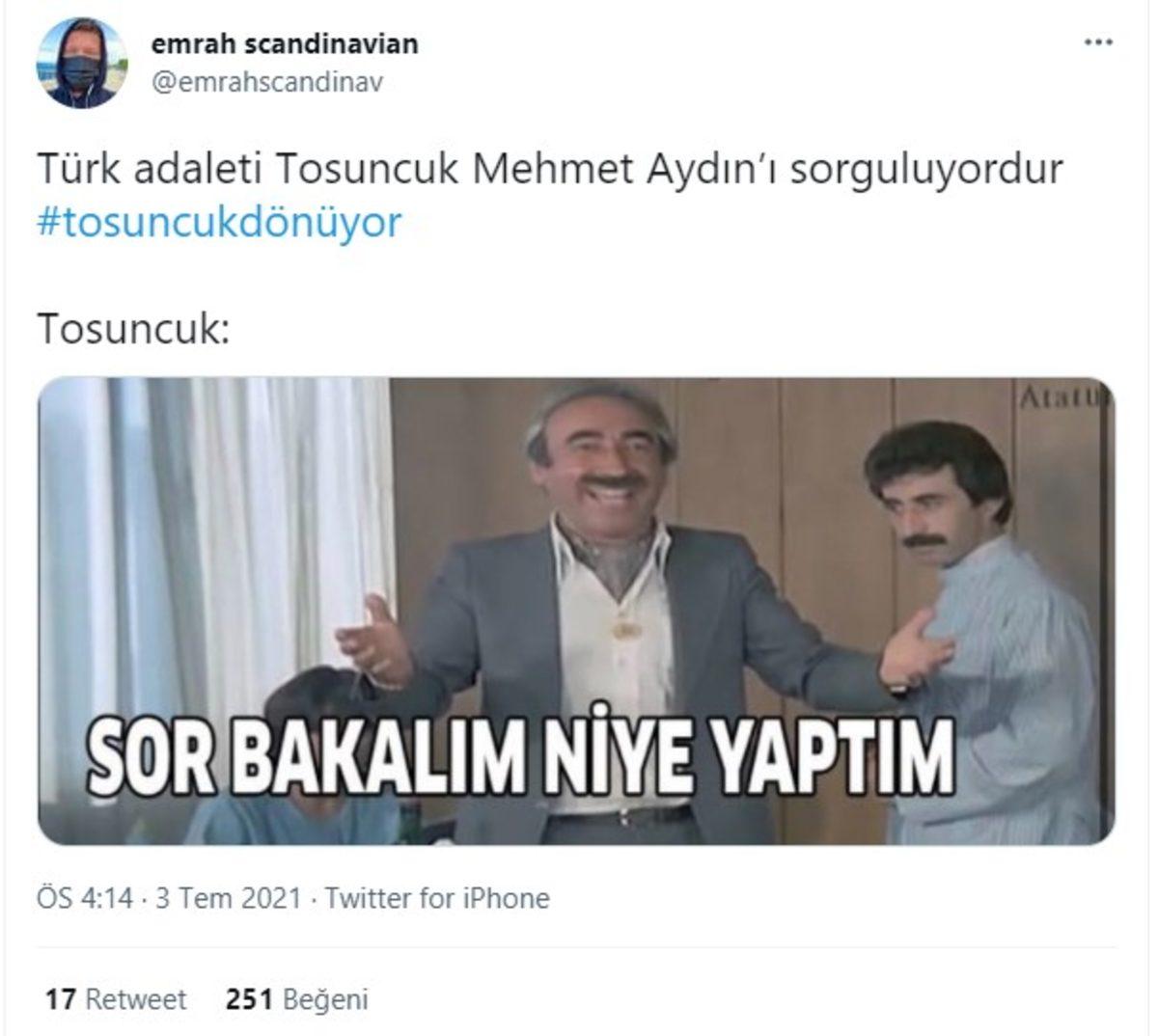 ’Tosuncuk’un Bu Akşam Ülkeye Dönecek Olmasına Sosyal Medyadan Gelen Tepkiler