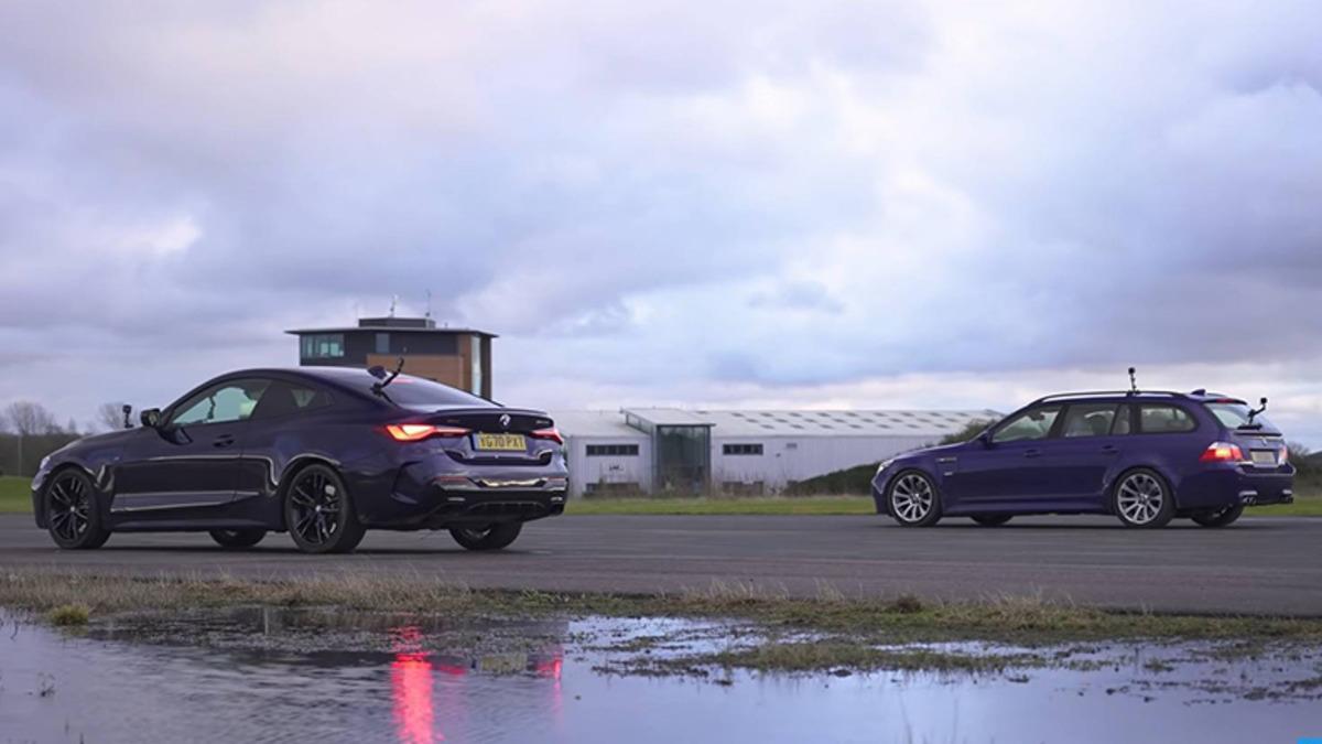 BMW M5 V10 ile BMW M440i Drag Yarışında Karşı Karşıya Geldi [Video]