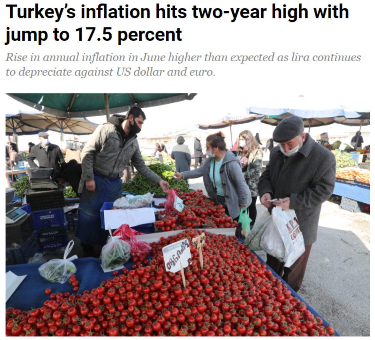 Türkiye’nin Rekor Enflasyonu Yabancı Basının Gündeminde: İşte Atılan Başlıklar