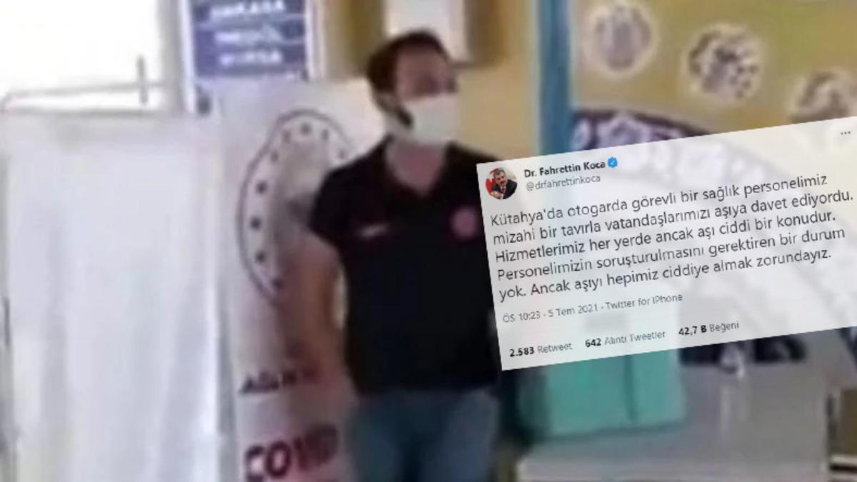 Sağlık Bakanı, ’Sinovac Sinovac’ Diye Bağıran Sağlık Çalışanının Arkasında Durdu: Soruşturma Olmayacak