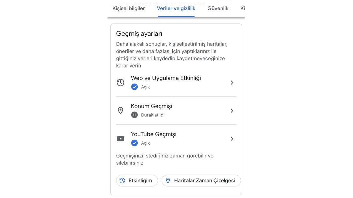 Google Etkinlik Geçmişi Nedir, Nasıl Açılır ve Silinir?