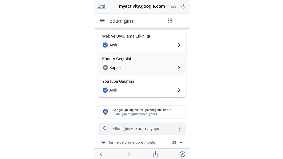 Google Etkinlik Geçmişi Nedir, Nasıl Açılır ve Silinir?