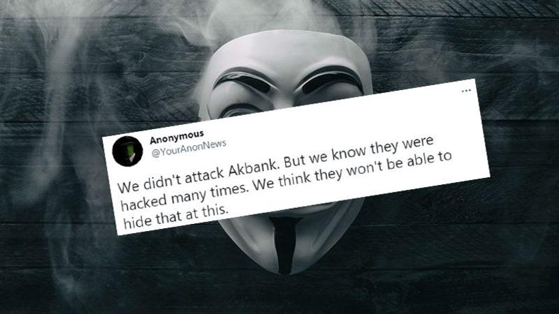 Ünlü Hacker Grubu Anonymous’tan Akbank Açıklaması