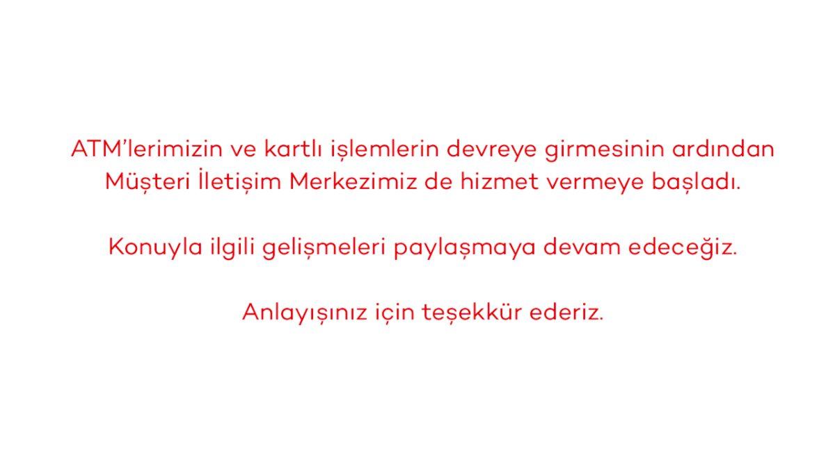 SON DAKİKA: Akbank, Bugün ve Yarın Öğle Tatili Olmaksızın Sabah 9’dan Akşam 7’ye Hizmet Verecek