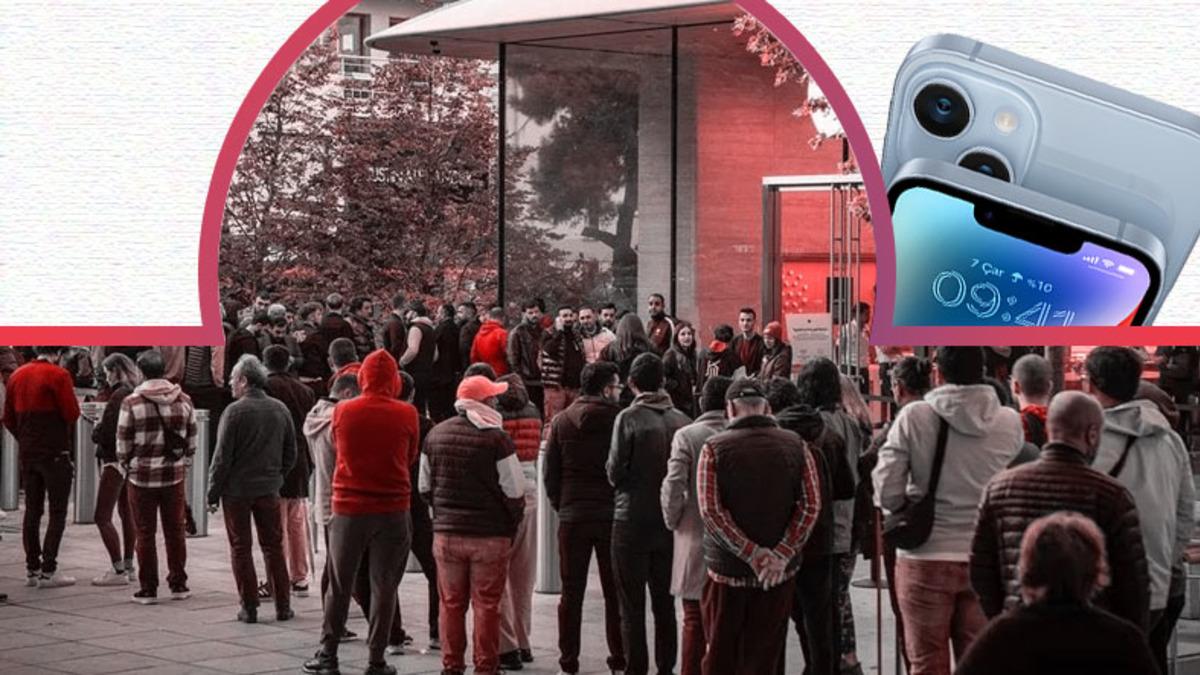 iPhone 14 Almak isteyenlerin Apple Store Önündeki Kuyruğu Gündem Oldu: İşte Sosyal Medyadan Gelen Tepkiler