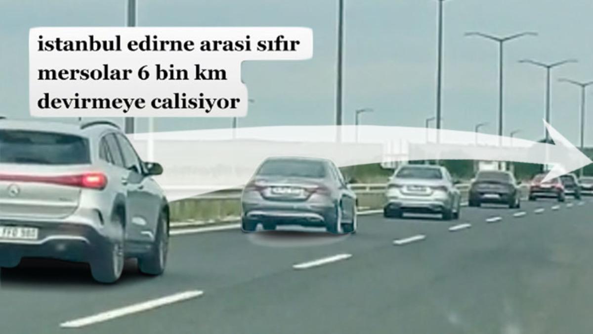 6000 km Sınırını Doldurmaya Çalıştığı Söylenen Onlarca SIFIR Mercedes Trafikte Görüntülendi: İşte Olayın İç Yüzü [VİDEO]