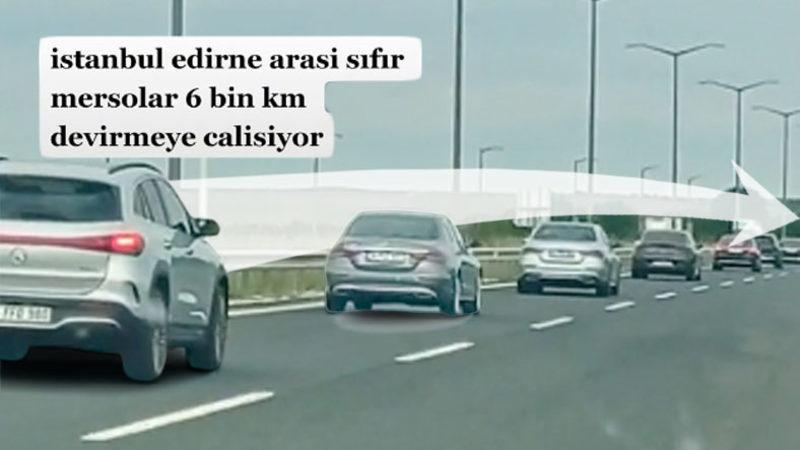 6000 km Sınırını Doldurmaya Çalıştığı Söylenen Onlarca SIFIR Mercedes Trafikte Görüntülendi: İşte Olayın İç Yüzü [VİDEO]