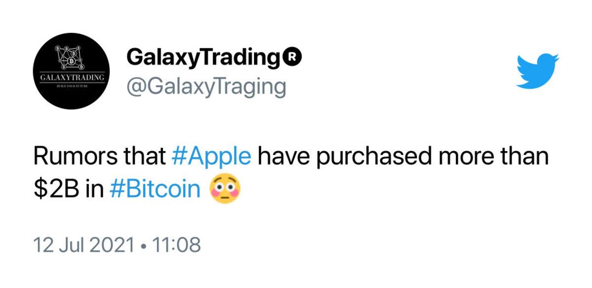 Apple’ın 2,5 Milyar Dolarlık Bitcoin Aldığı İddia Edildi