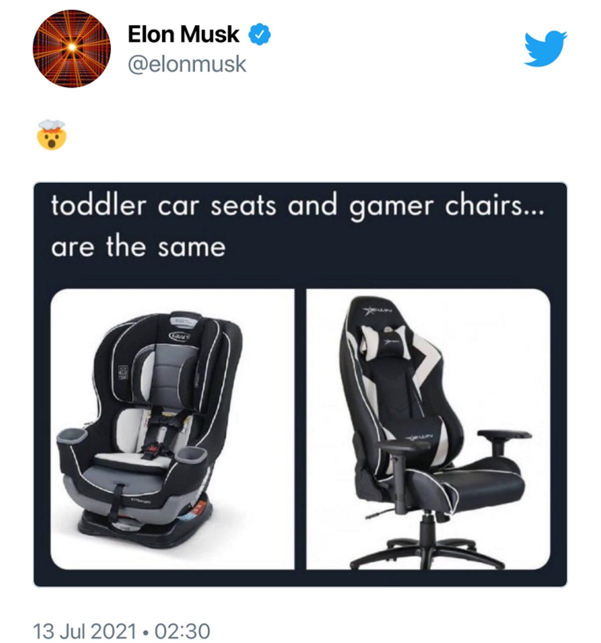 Elon Musk’tan Oyunseverleri Epey Kızdıracak ‘Oyuncu Koltuğu’ Paylaşımı