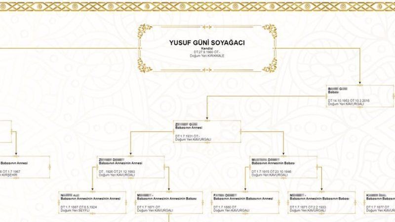 İçişleri Bakanı Açıkladı: Soyağacınız Tek Tıkla Görsel Olarak Sunulacak