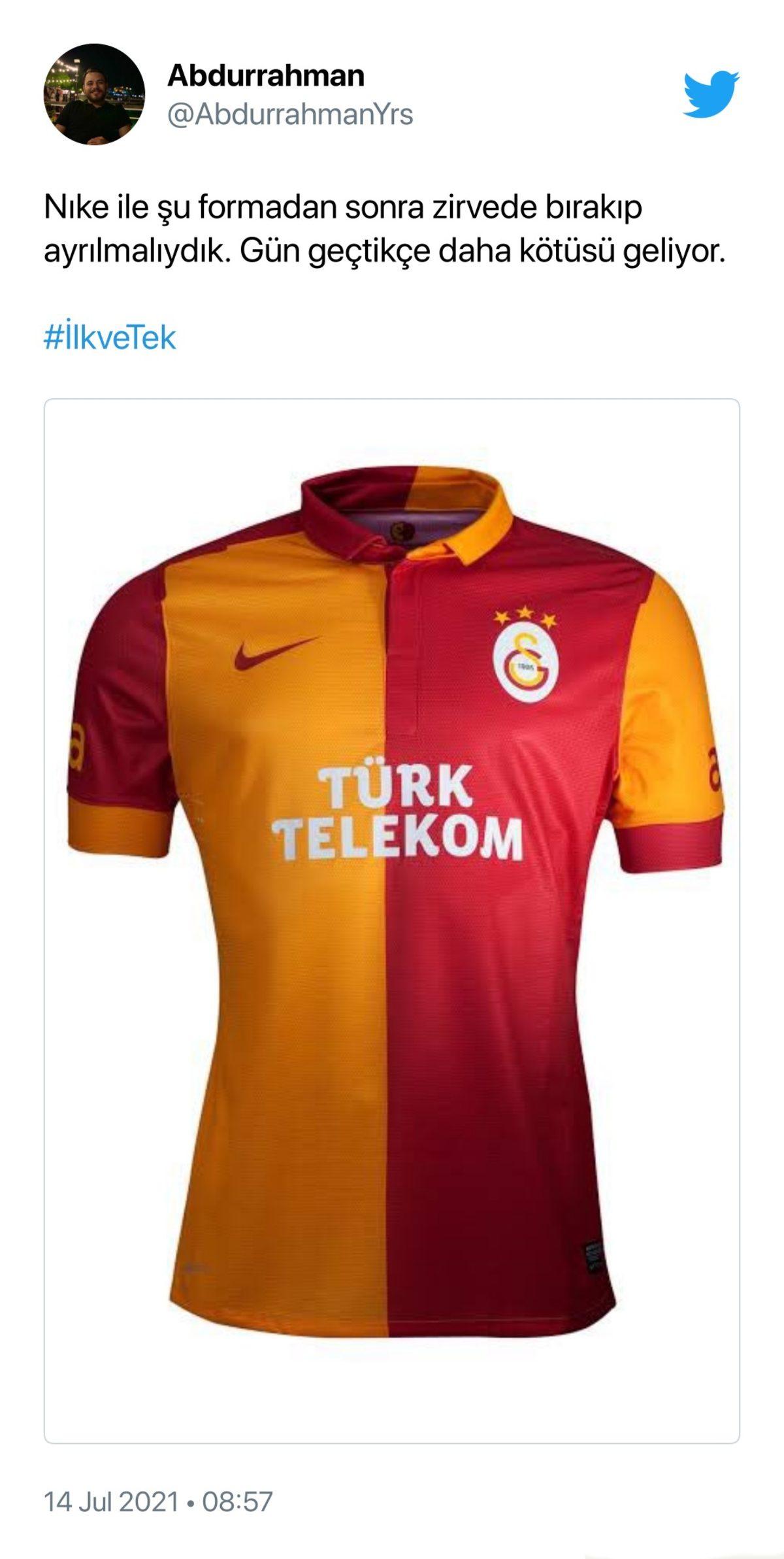Nike, Galatasaray’ın Yeni Sezon Formaları Nedeniyle Twitter’da Eleştiri Yağmuruna Tutuldu